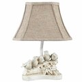 Homeroots Five Little Birds Accent Lamp with Neutral Shade 380495